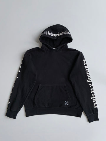 With Indiscrimination” Graphic Hoodie  (M)