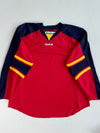 Reebok Blank Hockey Jersey Red Navy Yellow (4Xl/5Xl)