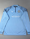 Puma x Manchester City Sky Blue Quarter Zip Training Top (L)