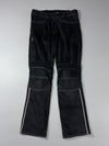 Genuine Leather Armoured Motorcycle Riding Pants Knee Paded (W:34) (L:43)
