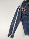 Vintage JS New York Blue Denim Patch Embroidered Shirt Woman’s  (S)