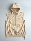 Vintage Burberry London Blue Label Sleeveless Half-Zip Hooded Anorak – Beige (M)