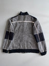 Mercedes-Benz Heather Knit Zip-Up Track Jacket Grey/Black (XL)