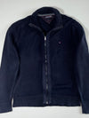 Tommy Hilfiger Navy Premium Cotton Full Zip Knit Sweater – (XL)