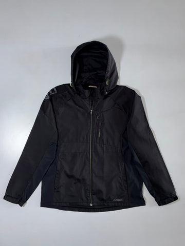 Kappa Hooded Windbreaker Jacket Black (L)