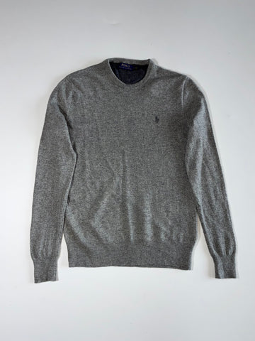 Polo Ralph Lauren Grey Crewneck Sweater with Pony Logo –  (S)