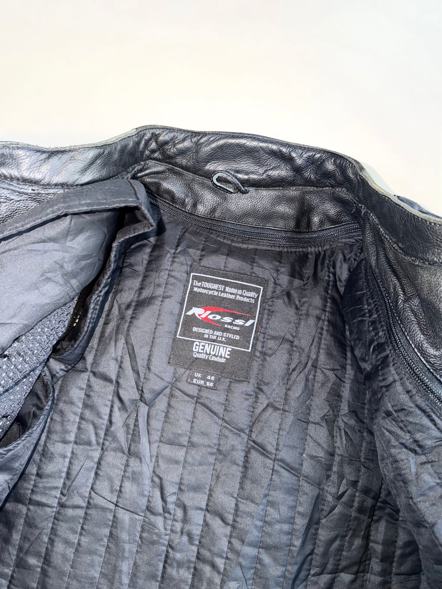 ZVintage Riossi Pure Leather Racing Jacket | Heavily Padded RARE (M/L)