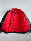 90s Vintage Pro Player San Francisco 49ers Genuine Leather Jacket Black Red NFL Embroidered  (XL/2Xl)