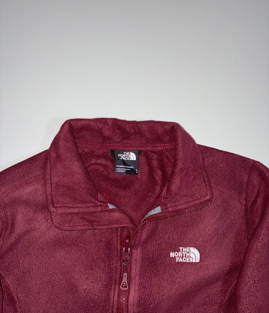 The North Face Full-Zip Fleece Jacket – Maroon (XS)