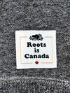 Roots Canada Maple Leaf Grey Hoodie — Made in Canada (L)