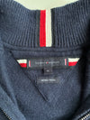 Tommy Hilfiger Navy Merino Wool Quarter-Zip Sweater – Size (XL)