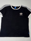 Adidas Originals 3-Stripes Ringer T-Shirt – Black/White (2XL)