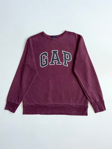 Vintage Gap Maroon Arch Logo Crewneck Sweatshirt (S)