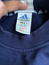 Adidas | Vintage 90s Navy Embroidered Logo Crewneck | (2XL)