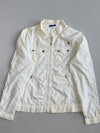 Reebok Classic Lightweight Zip Jacket Off-White with Lion Crest Women’s (S)