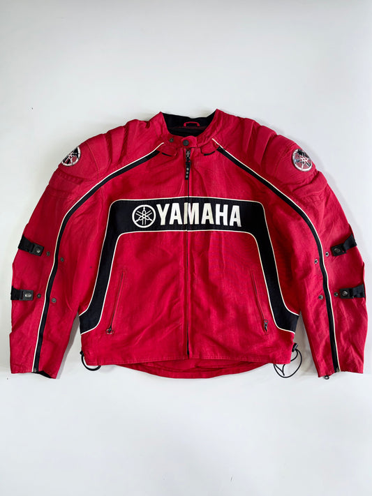 Yamaha Official Motorcycle Racing Jacket Armored Shoulder Elbow Pads Mesh Ventilation Removable mesh (2XL)