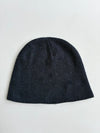 Vintage Carhartt Black Uncuffed Skull Knit Beanie (H-8 inches/W-20)