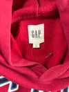 Vintage Gap Red Embroidered Arch Logo Hoodie (M)