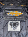 Power Trip “Less Brake More Throttle” Moto Jacket — Heavy Patch Work With Detachable Arm (XL)