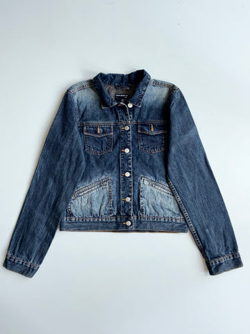 Polo Jeans Co. Ralph Lauren Dark Wash Denim Trucker Jacket  woman’s  (XS)