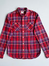 Levi's Plaid Flannel Button-Up Shirt – Red/Purple (S)