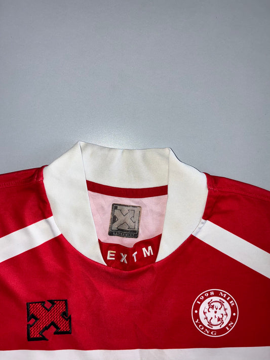 EXTM Korean Football Club Match Jersey #19 — Red/White (L)