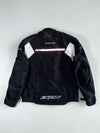 Ixon “Air Flow” Textile Motorcycle Jacket – Black/White Padded (2XL)