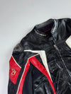 Dragon Rider Black/Red Genuine Leather Armoured Racing Jacket Padded (L)