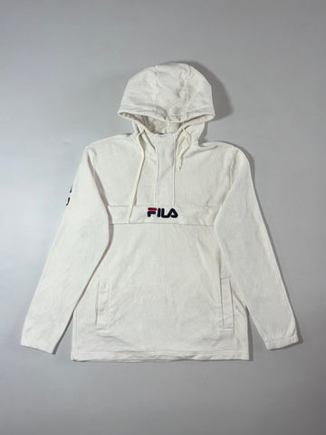 Vintage Fila White Fleece Zip-Up Jacket (M/L)