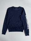 Abercrombie & Fitch Long Sleeve Spellout Sweatshirt – Navy | (M)