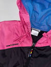 New Balance Pink/Black Colorblock Hooded Windbreaker Jacket (S)