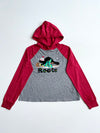 Roots Holiday Beaver Graphic Hooded Long Sleeve Tee – (L)