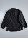 Vintage New Balance Reversible Fleece Windbreaker Jacket | Black White Full Zip NB Logo (M)