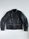 Vintage 90s Spirit Motors POLO Embossed Dragon Leather Biker Jacket (XL)