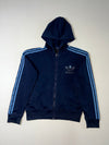 Adidas Originals Navy Blue Trefoil Zip-Up Track Hoodie (M/L)