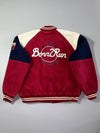 Born2Run "The Coming" Chenille Varsity Bomber Jacket – Red/Navy/Cream (XL)