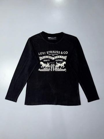 Levi’s Original Riveted Graphic Long Sleeve Tee Black (L)