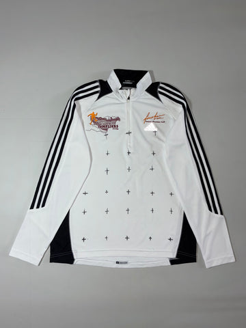 Adidas ClimaCool Templiers Trail Finisher Quarter Zip White Black (M)