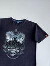 Jizo Bosatsu “JDXZO Grace & Fury” Japanese Skull & Demon Graphic Acid Wash T-Shirt (XL)