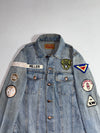 Moussy Vintage Patchwork Trucker Denim Jacket – Light Wash (S)
