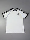 Adidas Originals 3-Stripes Trefoil Ringer T-Shirt – White/Black (S)