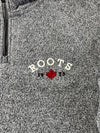 Roots Cabin | Grey Marl Quarter Zip Sweatshirt (M)