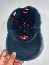 Von Dutch Kustommade Originals Distressed Navy Cap – Red Script Logo(Adjustable)
