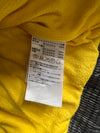 Adidas Puffer Jacket – Black w/ Yellow Fleece Lined Collar Detachable Arms(S)