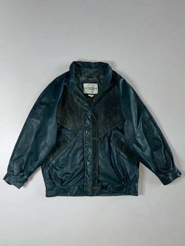 Sequence Premium Original Bomber Leather Jacket (M)