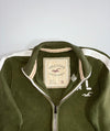 Hollister California Full Zip Track Jacket – Olive Green w/ White Stripe (L/XL)