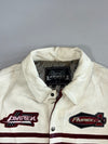 Vintage Avirex Racing Leather Bomber Jacket (5XL)