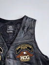 Harley Owners Group Original Leather Biker Vest | Zenne-Dyle Chapter Belgium (XL)