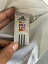 Adidas White Climalite Long-Sleeve Sports Top – Navy 3-Stripes (XL)