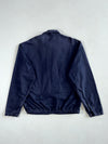Vintage Polo Ralph Lauren Navy Cotton Harrington Jacket – Red Pony Logo – Leather Zip Pull (M/L)